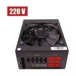 Full Modular ATX 1600W Bitcoin Miner Power Supply Mining 6GPU Graphic Card PSU 80+ Gold Certified Gold For BTC Ethereum Mining