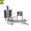 G1WJD Pneumatic Hot Paste Filler Thick Sauce Sugar Chocolate Bottle Filling Machine with Mixer and Heater