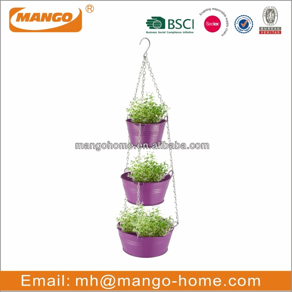 Garden Metal Hanging Flower Pot