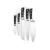 Import Garwinhot selling 7pcs knife set with chopping cutting board acacia wood block stainless steel kitchen knife set from China