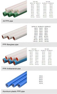 glass fiber 80 ppr pipes pn 20  pn 25 polypropylene pipe for hot water supply solar water heater heat resistance &amp; insulation