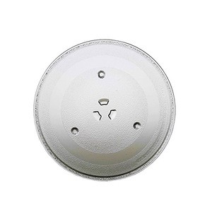 Glass Microwave plate Glass turntable plate for sharp microwave oven with 3 Fixtures, 315 mm