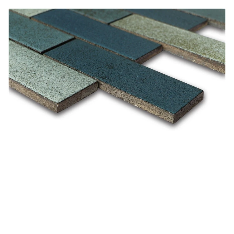 Glazed Brick Stone Tile Strip Lava Stone Cultured Garden Blue Stone Mosaic