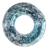 Glitter Clean Transparent Customize PVC Inflatable Swim Ring