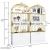 Import Golden Cosmetics Display Cabinet Organizer Modern Makeup Display Stand Furniture for Hair Salon Beauty Salon from China