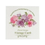 Good Offer Decorative Dotted Floral Design Vintage Card Promotional Napkin Paper