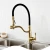 Import Good quality kitchen mixer black pull out kitchen sink tap brass tap faucet tap with kitchen faucet black from China