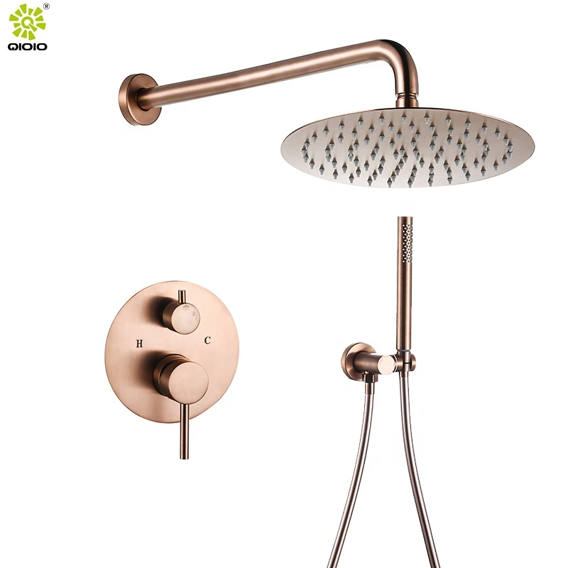 Guangdong Kaiping Professional stainless steel 304 Rainfall Shower Head Wall Mounted Bathroom concealed Mixer Shower