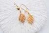 GUangzhou factory new arrivals women zircon brass copper earings rhinestone women gold plated earings