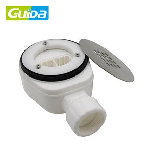 Guida brand bathroom 1.5" outlet round shower plastic floor drain