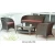 Import Half Round Rattan Outdoor Furniture Garden Sofa Set from China