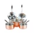 Import hammer triply copper eco cookware set from China