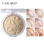 Handaiyan  6 Colors Face Body Highlighting Powder Diamond Compact Vegan Highlighter Makeup