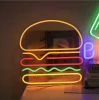 Handmade Advertising Hamburger Neon Light