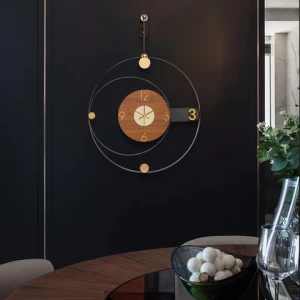 100% Handmade Custom Metal Wall Clock With LED Light For Home Wall Decoration