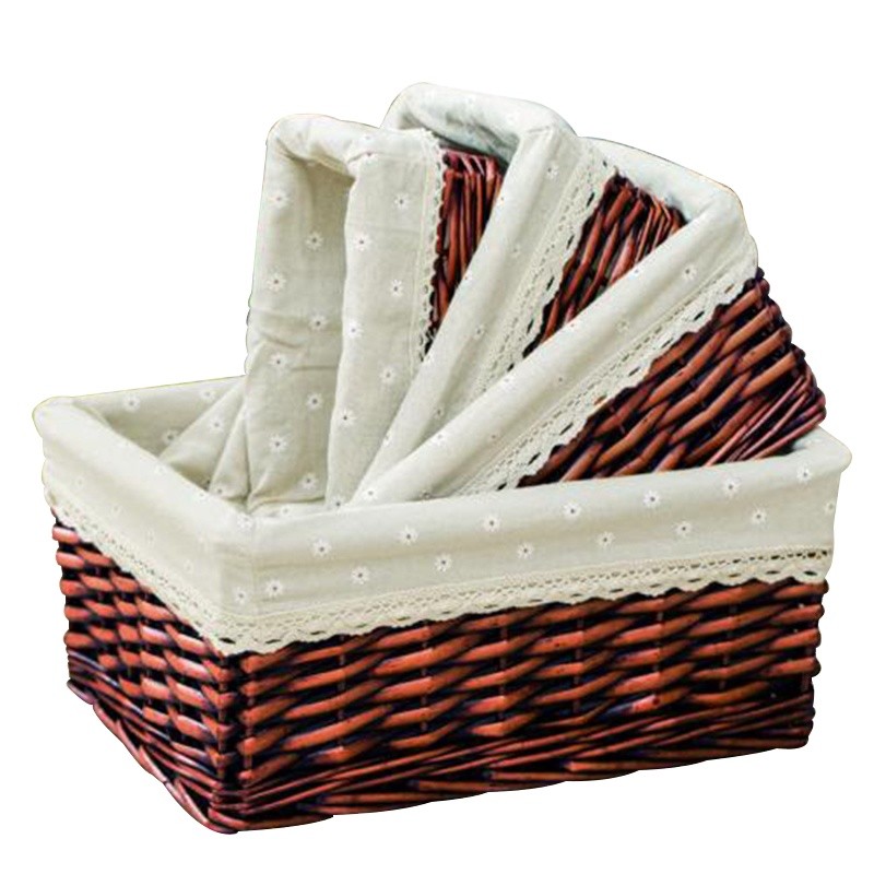 Handmade wicker basket hamper  wicker gift basket for office