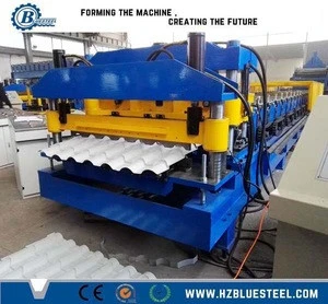 Hangzhou Bluesteel Building Material Metal Roofing Sheet Making Machine For Sale