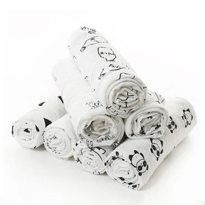 Happy flute body wrap towel organic bamboo/cotton muslin baby swaddle blanket wholesale