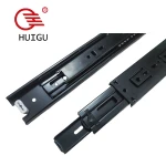 Hardware Furniture Three-folds ball bearing slide Silent telescopic channel drawer slides  machine