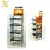 Import heavy duty white metal pegboard supermarket store shelf divider shelving from China
