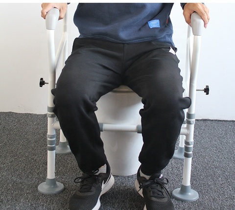 Buy Height Adjustable Bathroom Safety Frame Handicap Toilet Safety Grab ...