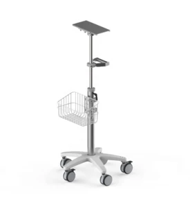 Height Adjustable Medical Trolley Cart with Casters