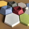 hexagon acoustic soundproof polyester foam panel board