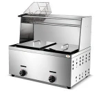 HGF-906 stainless steel lpg gas deep fryer hot sale