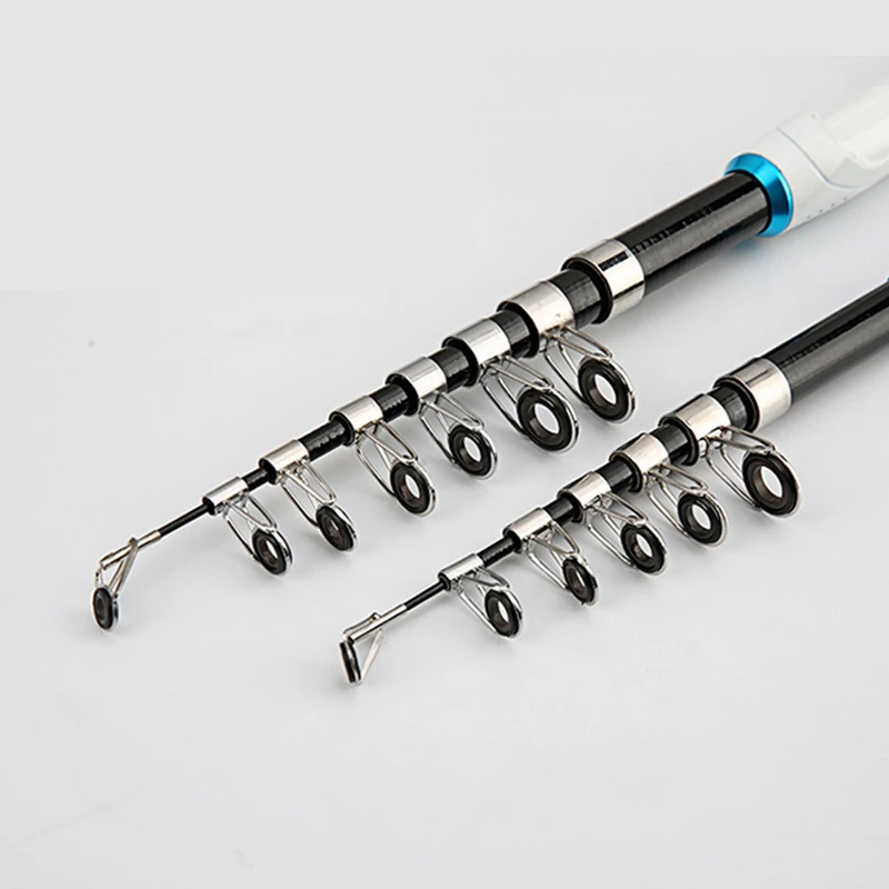 High Carbon Ceramic Guide Ring Sea Saltwater Telescopic Spinning Fishing Rod