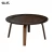 Import High end simple design restaurant/cafe short leg wood round dining table from China