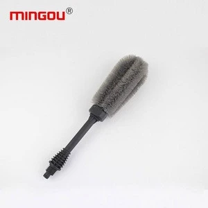 High Pressure Wheel Brush 360 Long Handle Swivel Water Power Cleaning Tool Motorcycles Car Tire Rim Cleaning Car Accessories