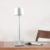 High quality battery round shade table lamp led Modern decorative dimmable bar table led lamp