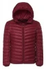 High Quality Custom Fashion Ultra Light Outdoor Winter Nylon Women Mens Padded Duck Down Jacket Coat Hood