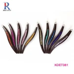 high quality custom luxury eyebrow tweezers makeup tools bling rhinestone eyebrow tweezer