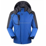 High quality custom men red KISSJ1 black contrast soft shell jacket