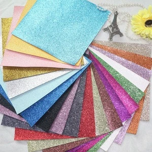 High Quality DIY High Quality Glitter synthetic leather &Fabric /faux leather