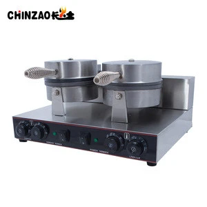 High Quality Electric 2- Plate Commercial Waffle Maker Baker Snack Machine for Hot Sell