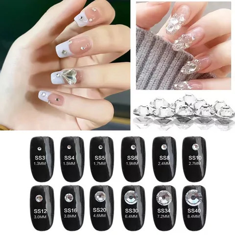 Buy High Quality Kinds Of Colors Flat Back Glass Rhinestones Non Hotfix ...