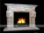 Import High Quality Natural White Marble Stone Panel Fireplace from China