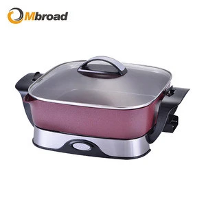 High Quality Nonstick Adjustable Temperature Control Multifunction Cooking Electric Skillet