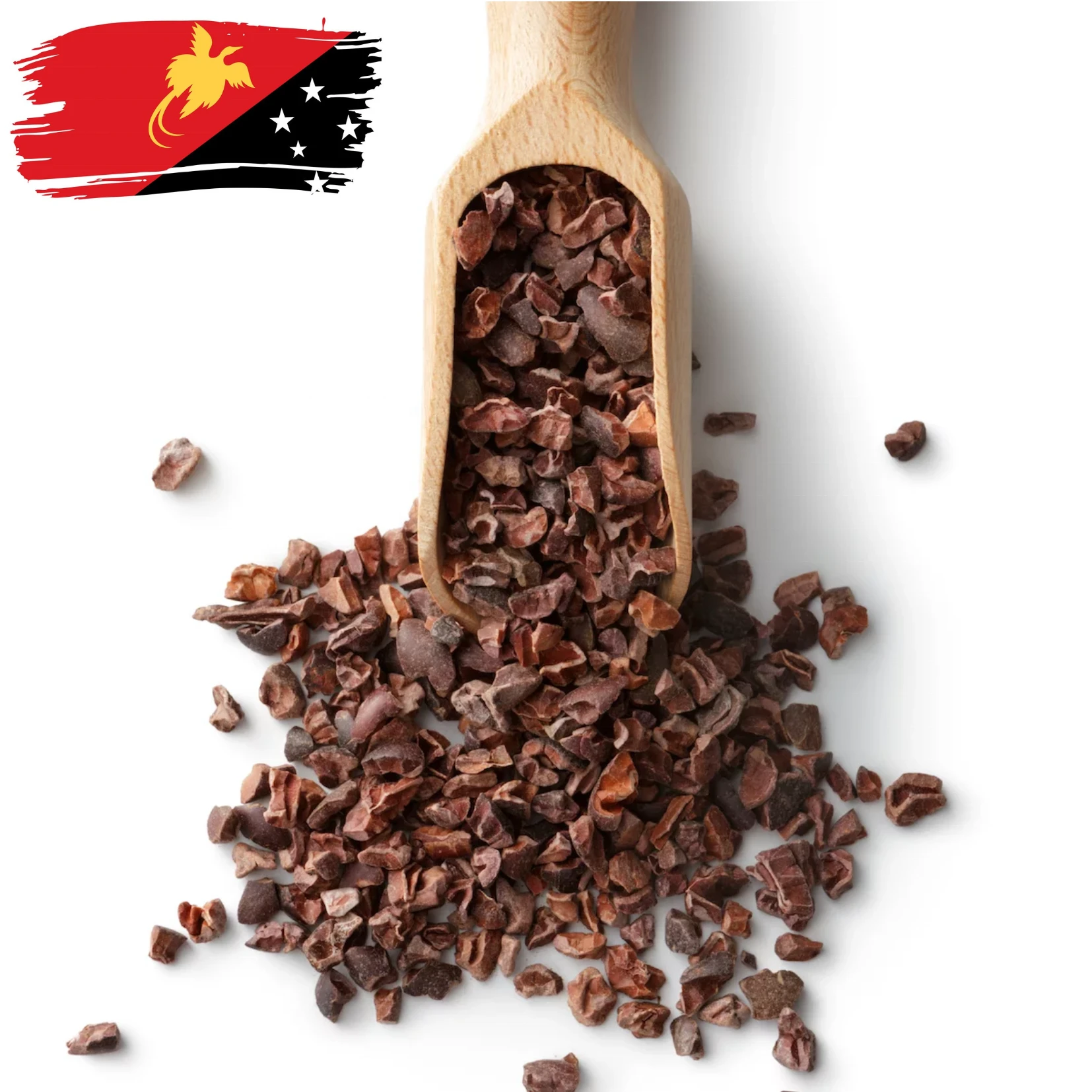 High Quality Roasted Cacao Nibs Produced From Papua New Guinea Fermented Beans