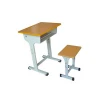 High quality single wooden school study students desk table