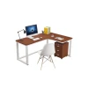 High Quality Steel Wood Desk With Rounded Corner Reception Modern Long Office Furniture Large Size Computer Table