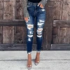 High Quality Womens Jeans Factory Wholesale Custom Casual skinny High Waist Ripped Jeans Rip Baggy Boyfriend Jeans For Women