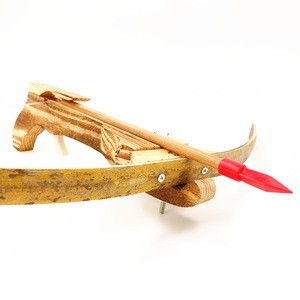 high  quality wooden mini hunting Crossbow Toy Weapon Toy Bow And Arrow