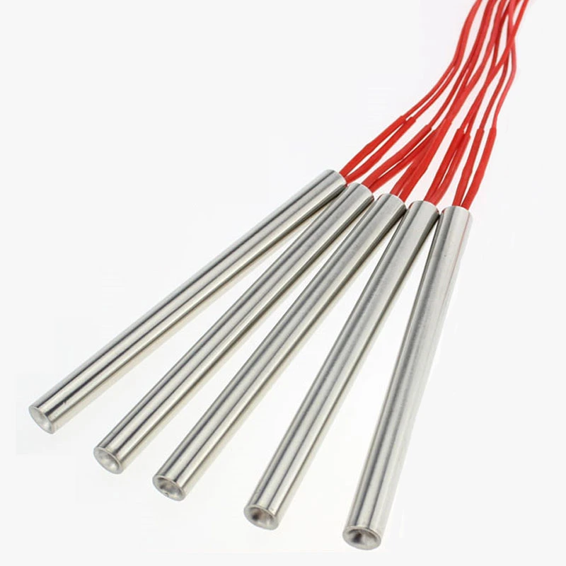 High temperature Single End Stainless Tube Red Cartridge heater