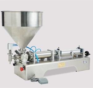 High viscosity filling machine for thick liquid piston filling machine for high viscous liquid