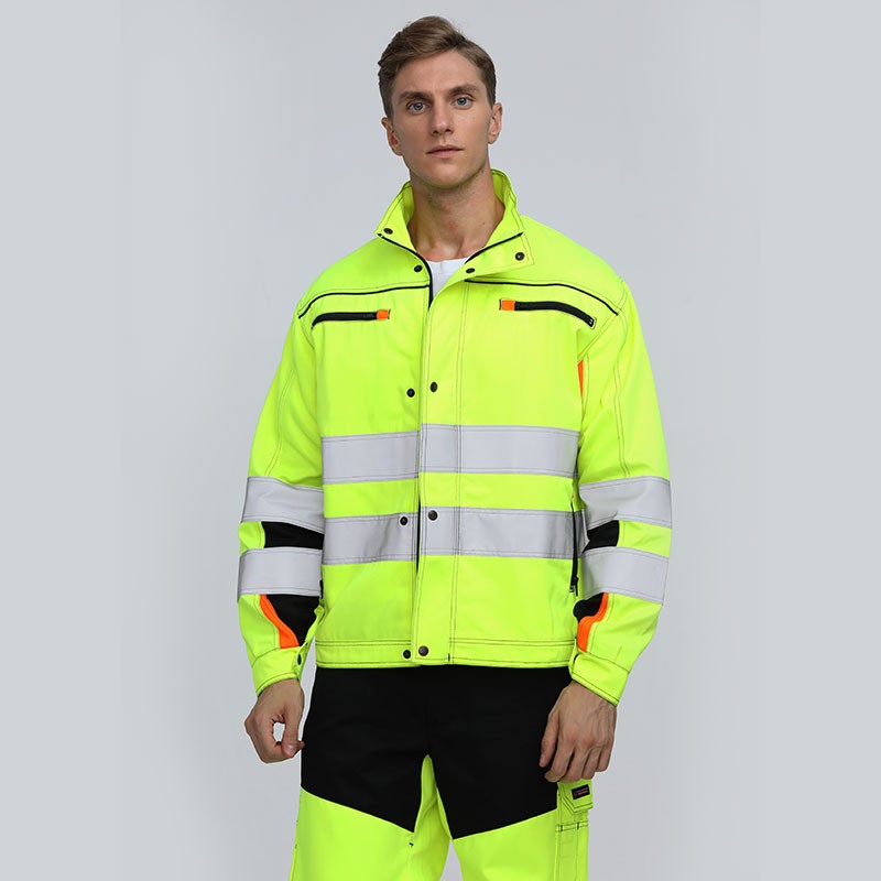 High Visibility New Design Cheap Customized Flashing reflective safety jacket