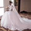 High waist V lord wedding dress 2020 new custom large size white wedding dress trailing lace