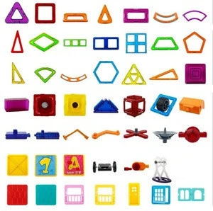 Hight quality plastic magnetic blocks toys colorful stack building block for kids
